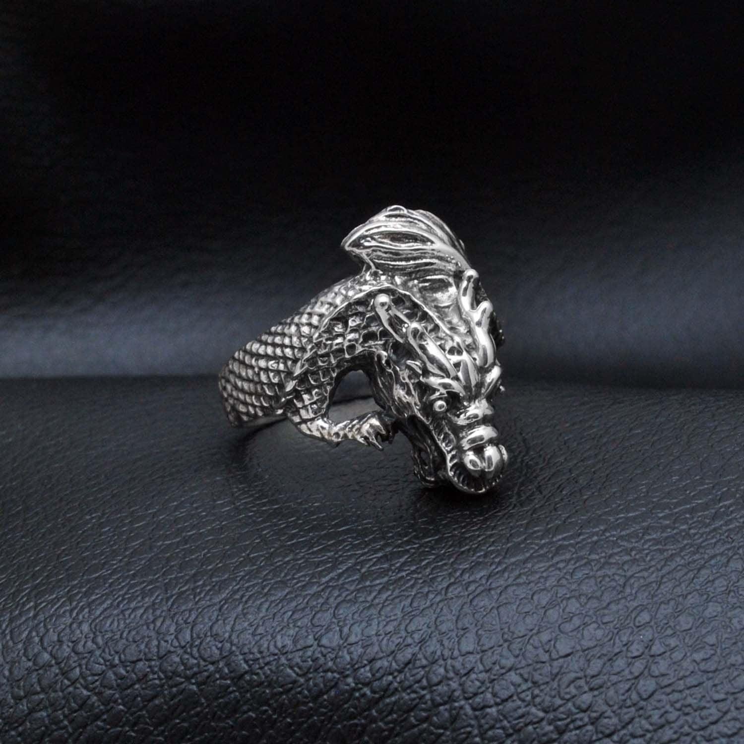 Sterling Silver Dragon Ring Size 9 Dragon Lovers! - Kanish