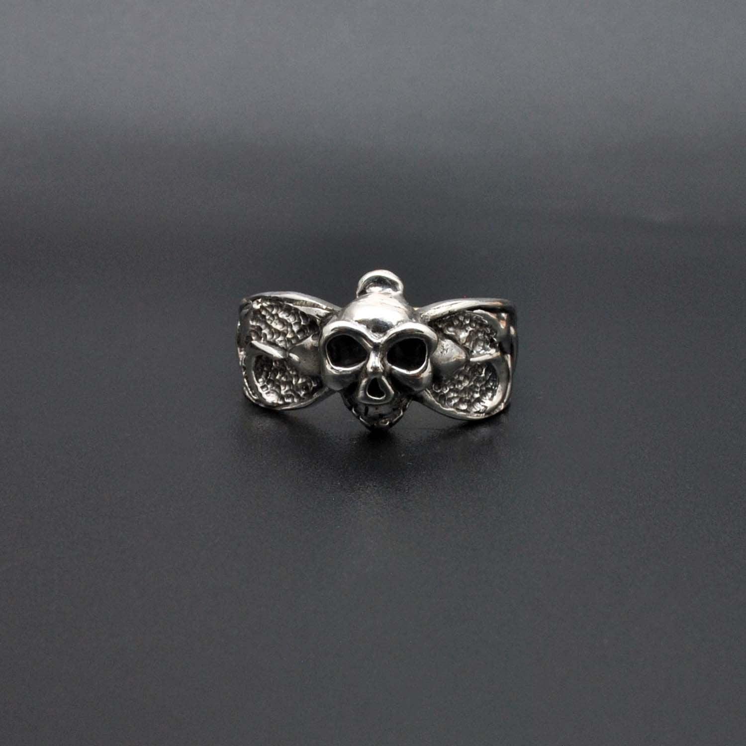 Halloween Sterling Silver Skull Ring Size 11 - Kanish