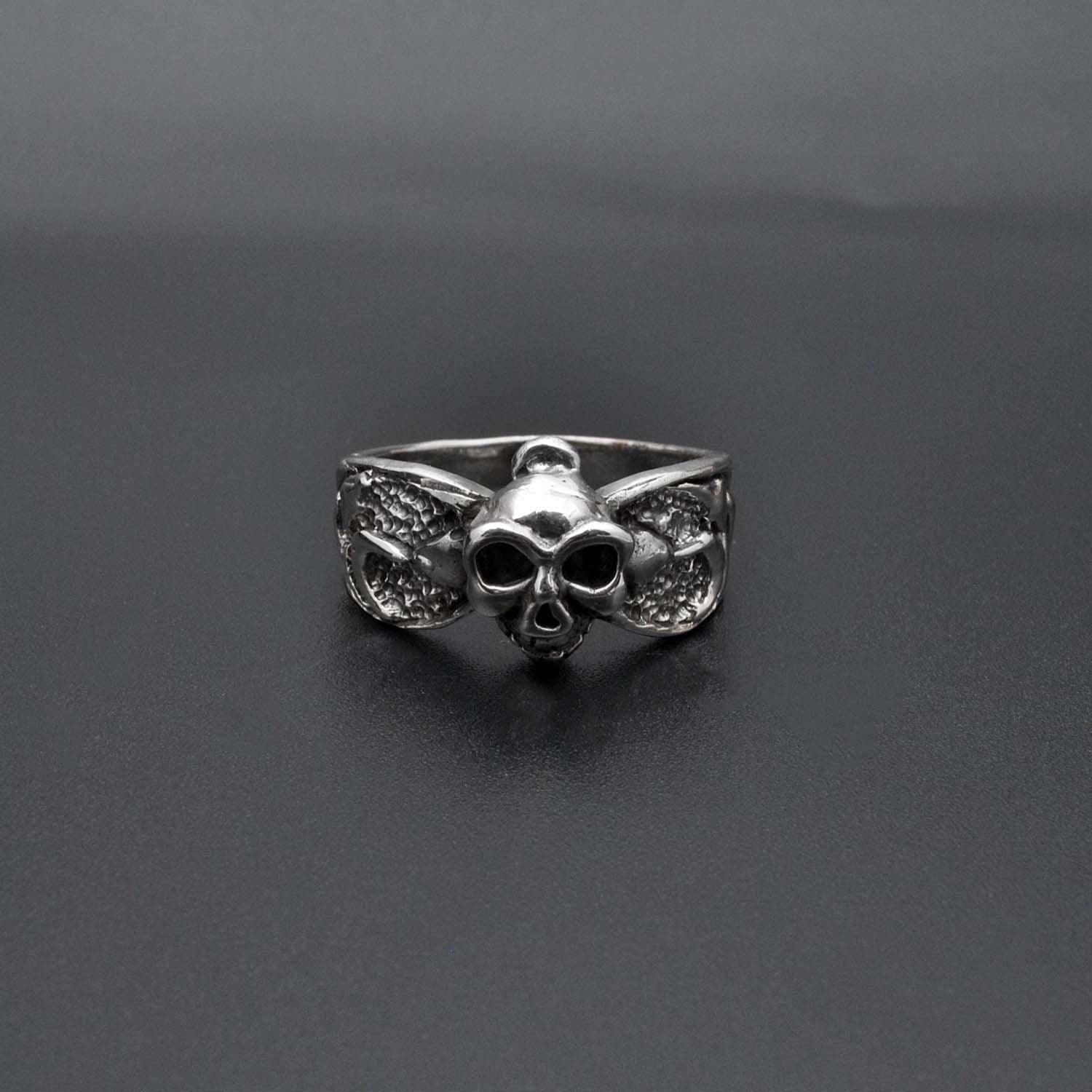 Halloween Sterling Silver Skull Ring Size 11 Kanish