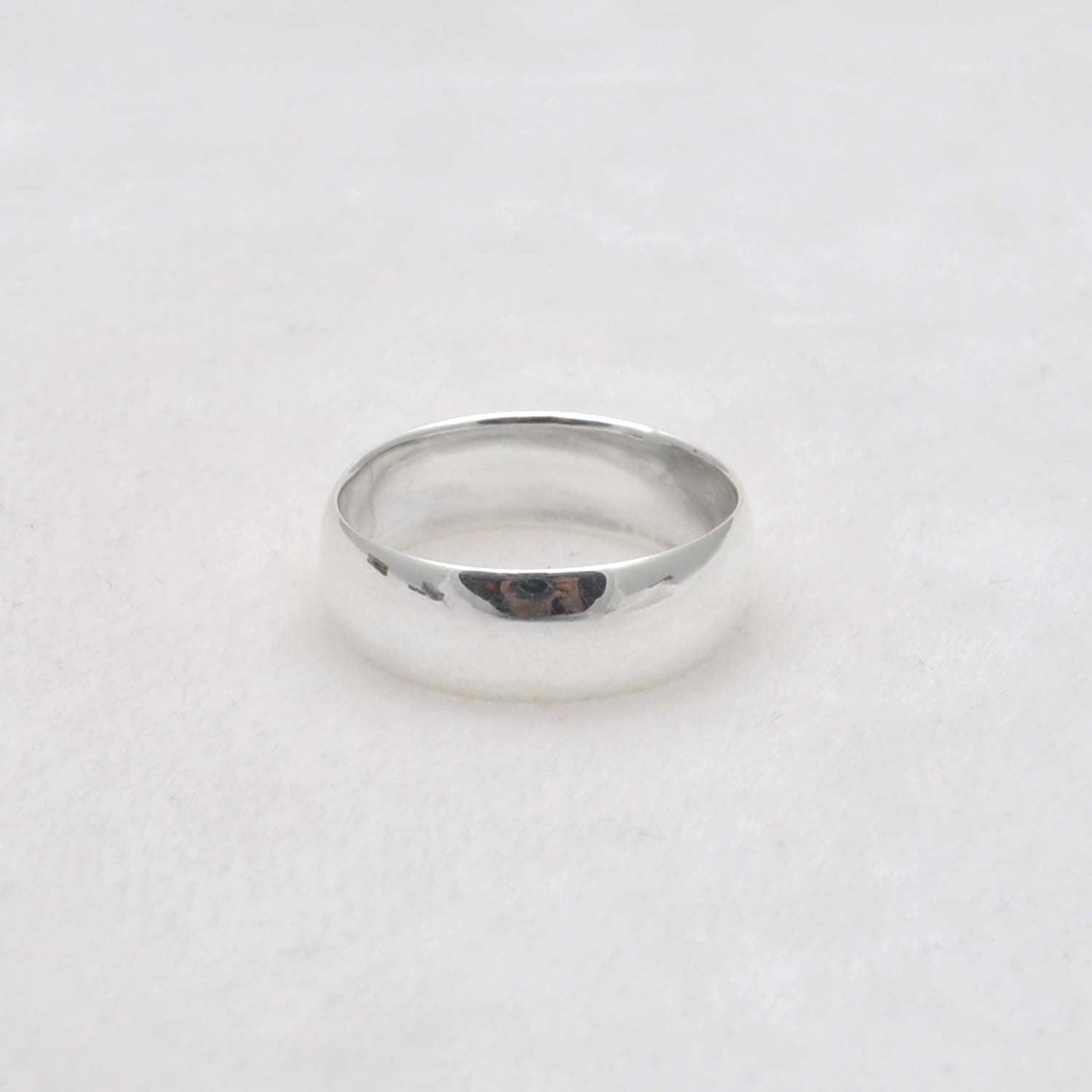 Smooth Plain Sterling Silver Band Ring Size 10 Kanish