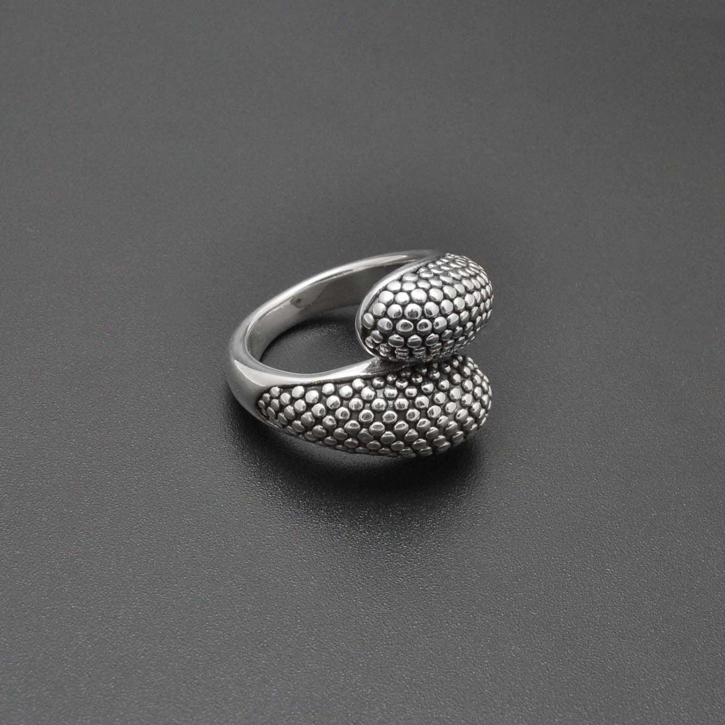 Sterling Silver Bypass Ring Size 8 - Kanish
