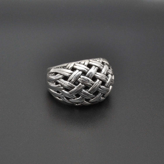 Dome Sterling Silver Men's Ring 10 - Kanish