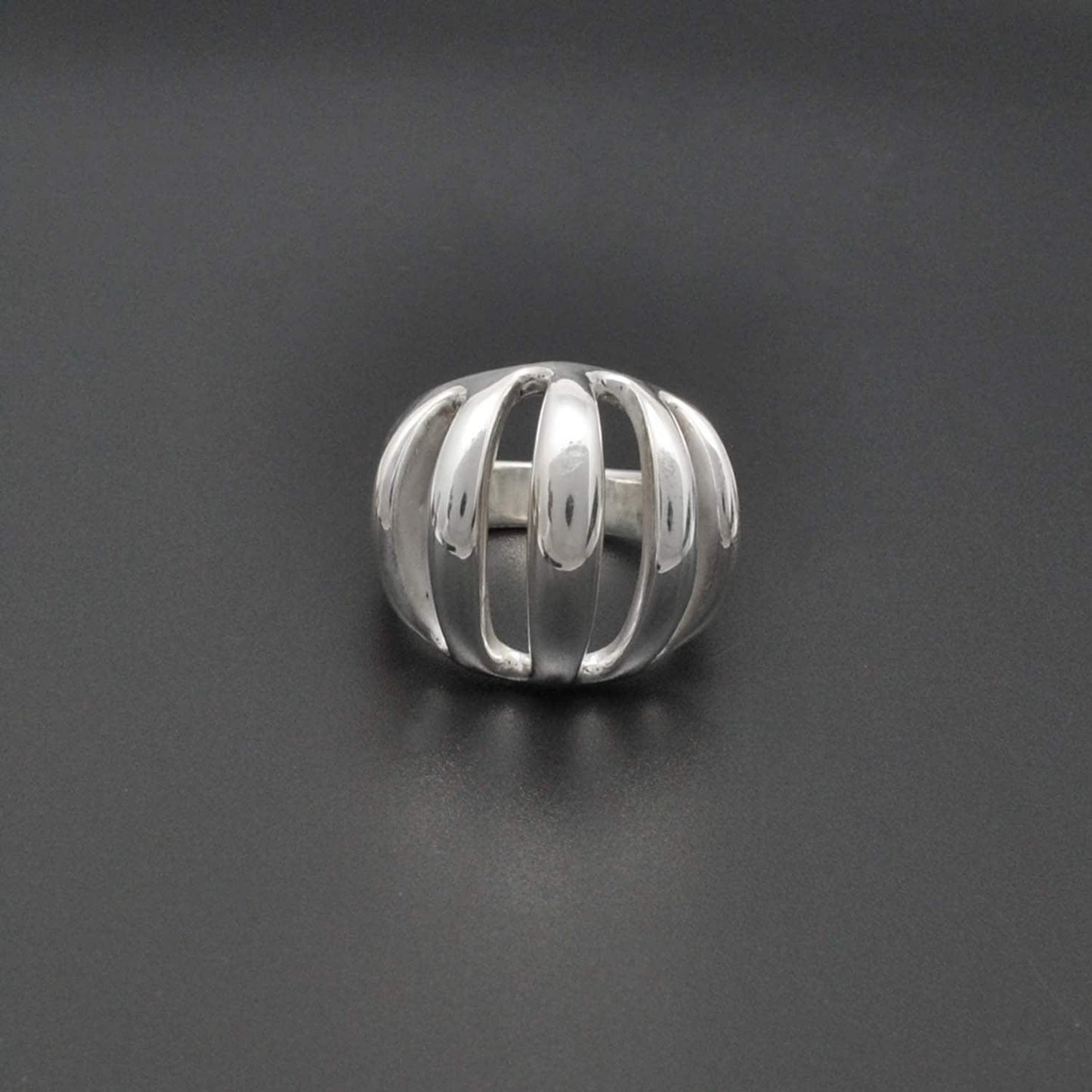 Dome Solid 925 Sterling Silver Ring Size 9 - Kanish