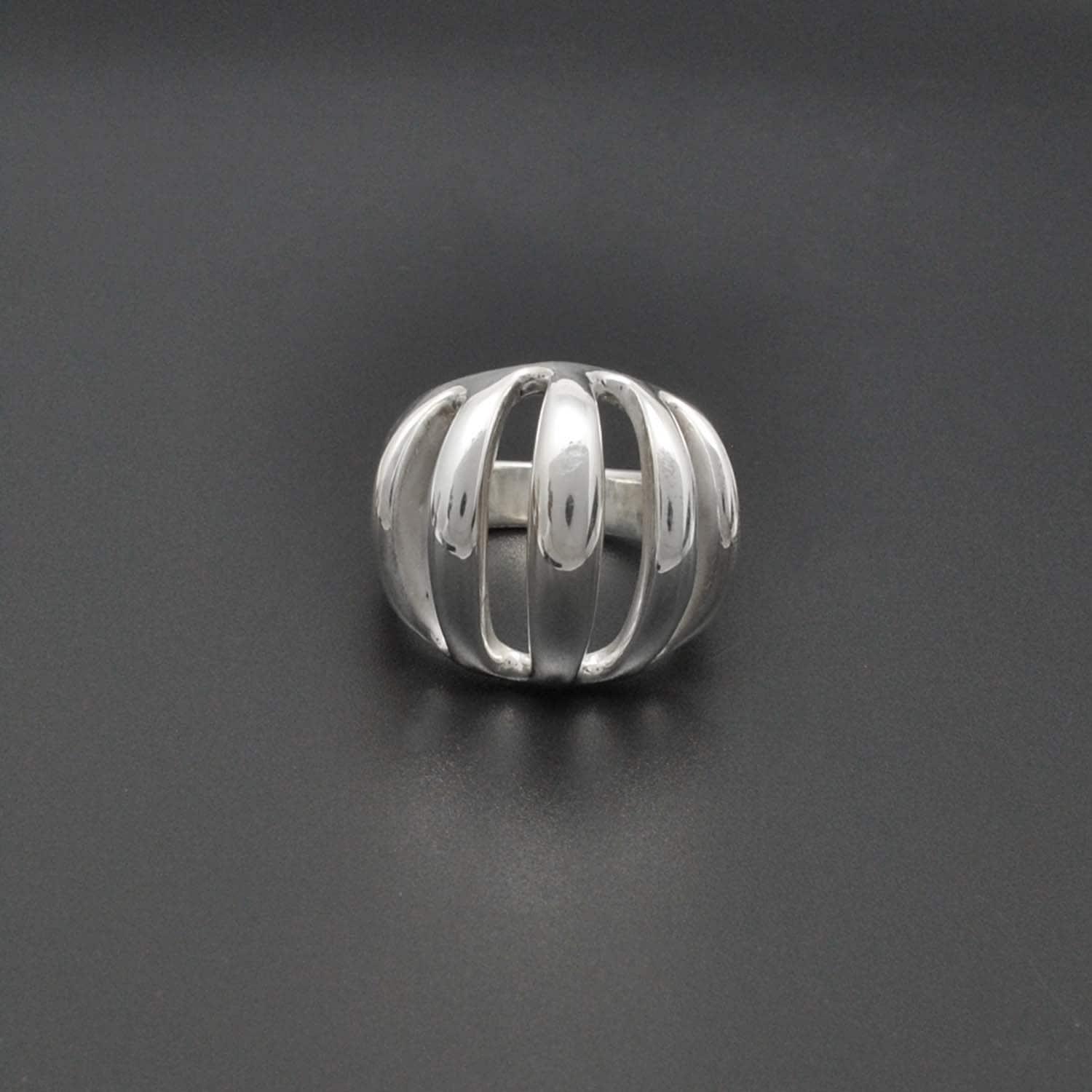 Dome Solid 925 Sterling Silver Ring Size 9 - Kanish