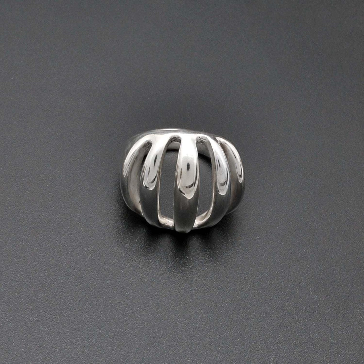 Dome Solid 925 Sterling Silver Ring Size 9 Kanish