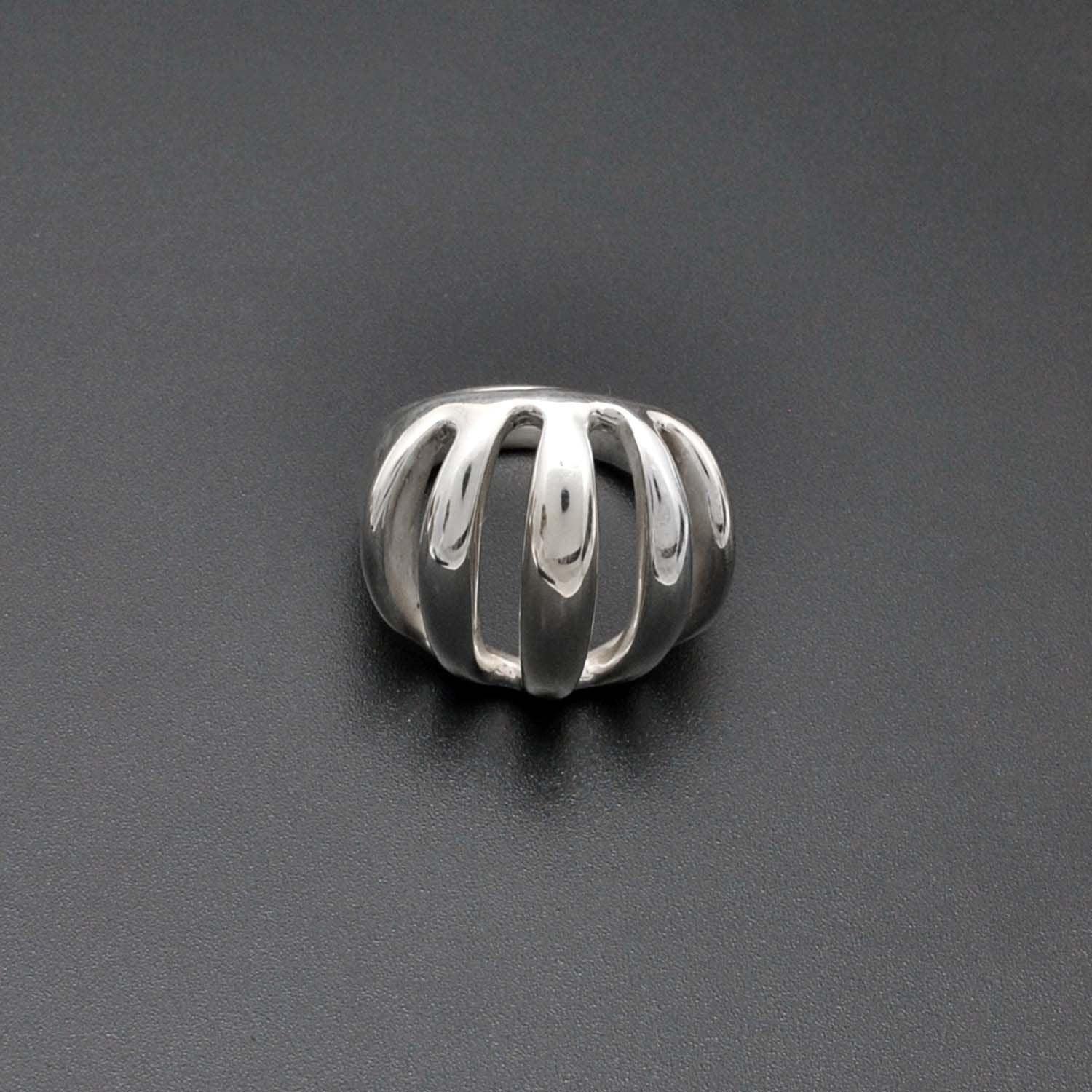 Dome Solid 925 Sterling Silver Ring Size 9 Kanish