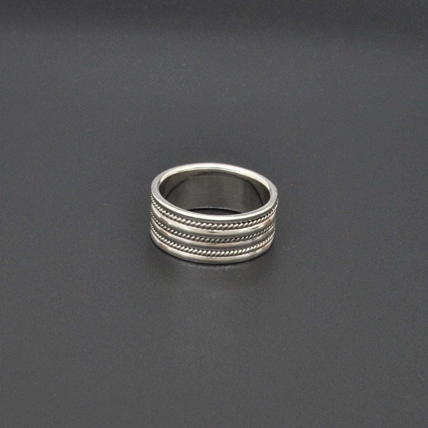 Solid 925 Silver Classic Wedding Bands Size 9 Kanish