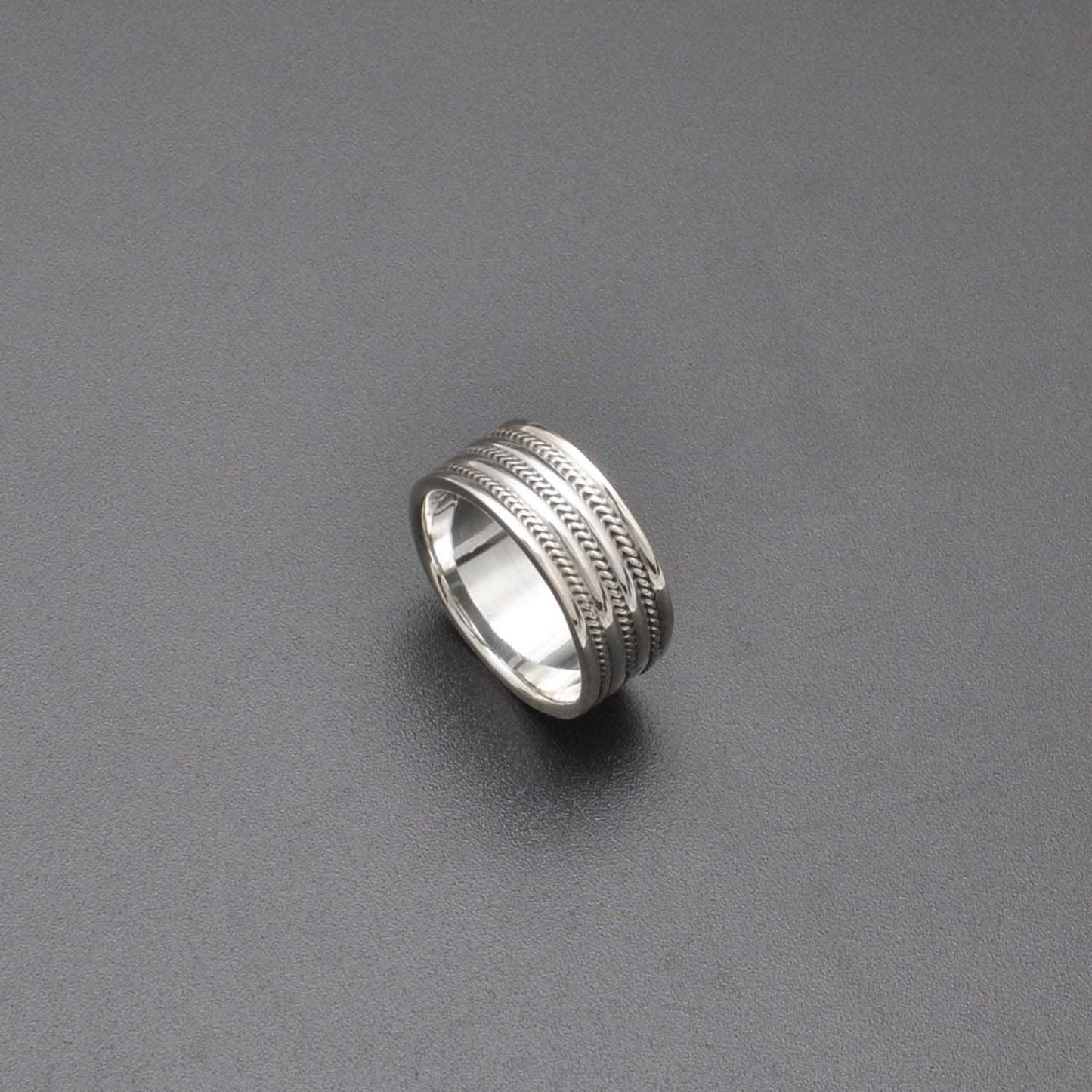 Solid 925 Silver Classic Wedding Bands Size 9 Kanish