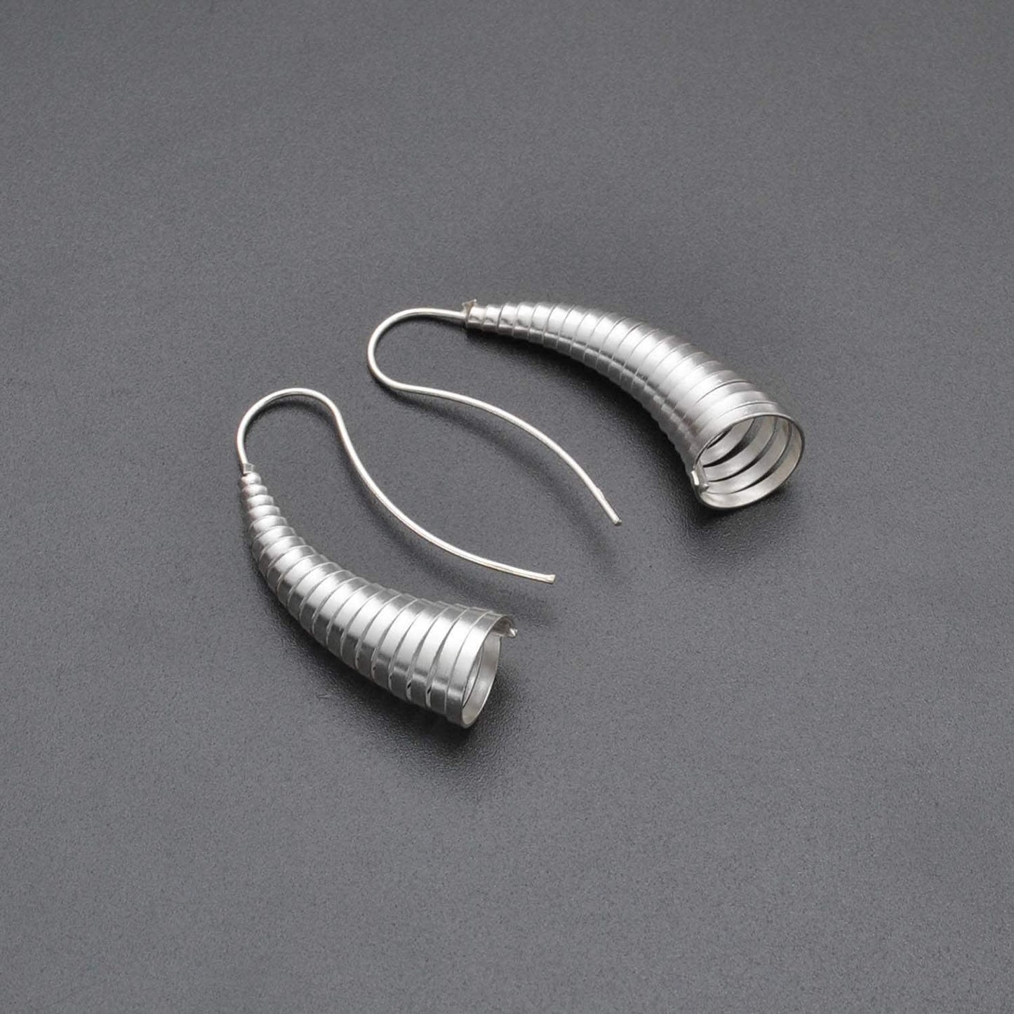 Sterling silver tribal cone earrings Kanish