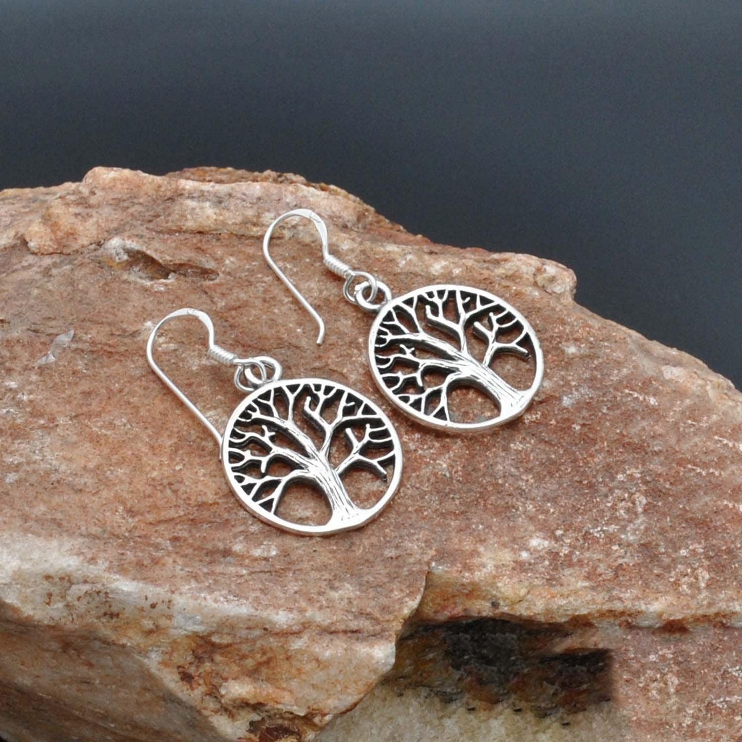 Tree of life silver Dangle Earring Kanish