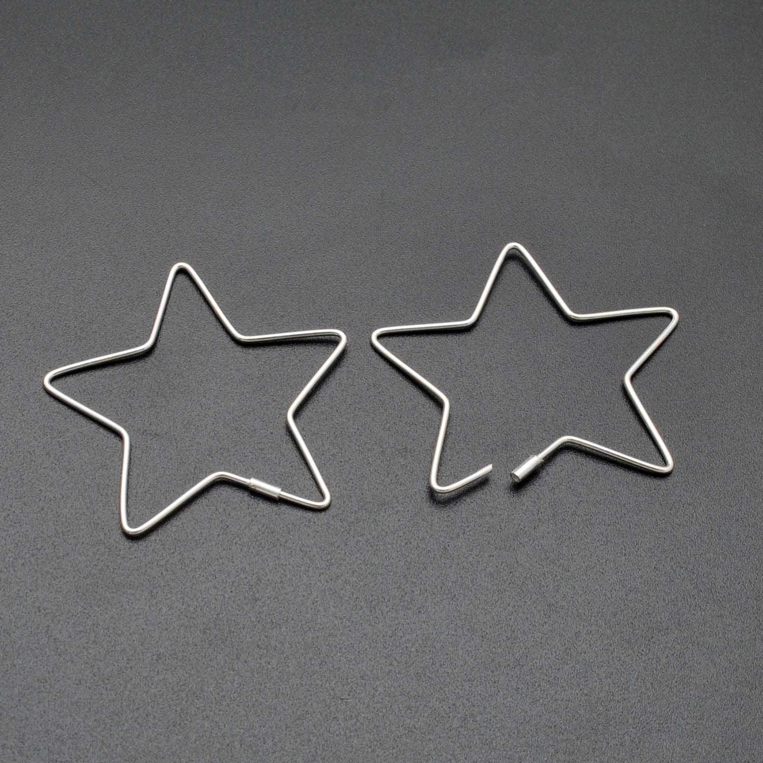 Star Minimalist Sliver Dainty Ear Clips Earrings Kanish
