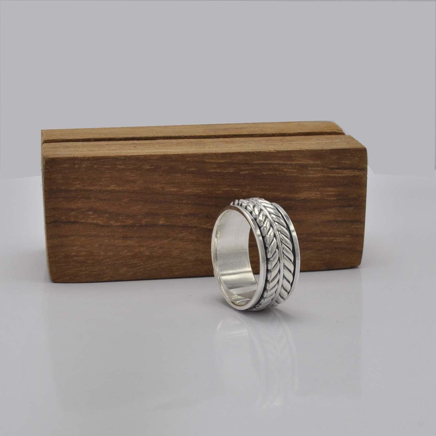 Silver Braided Band Ring Size 10 Kanish