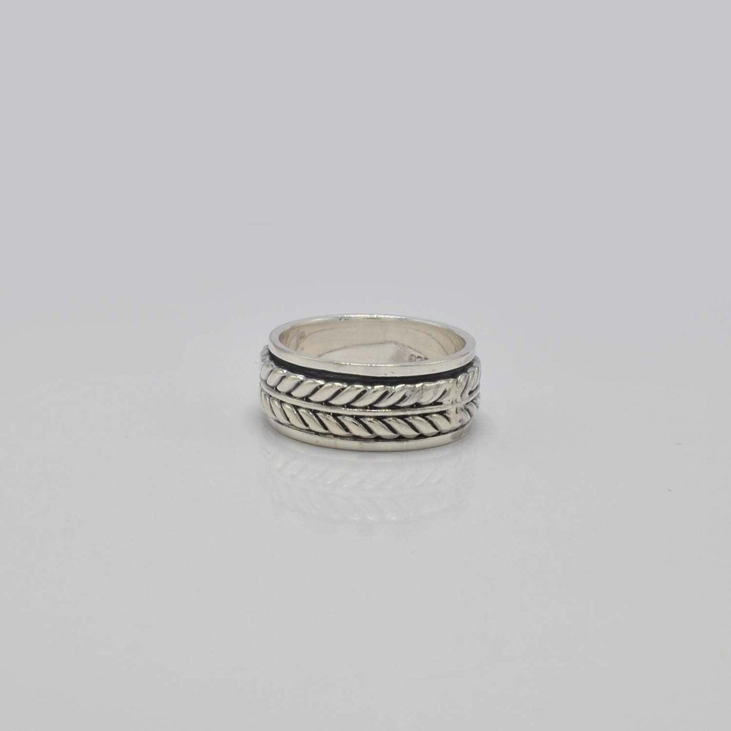 Silver Braided Band Ring Size 10 Kanish