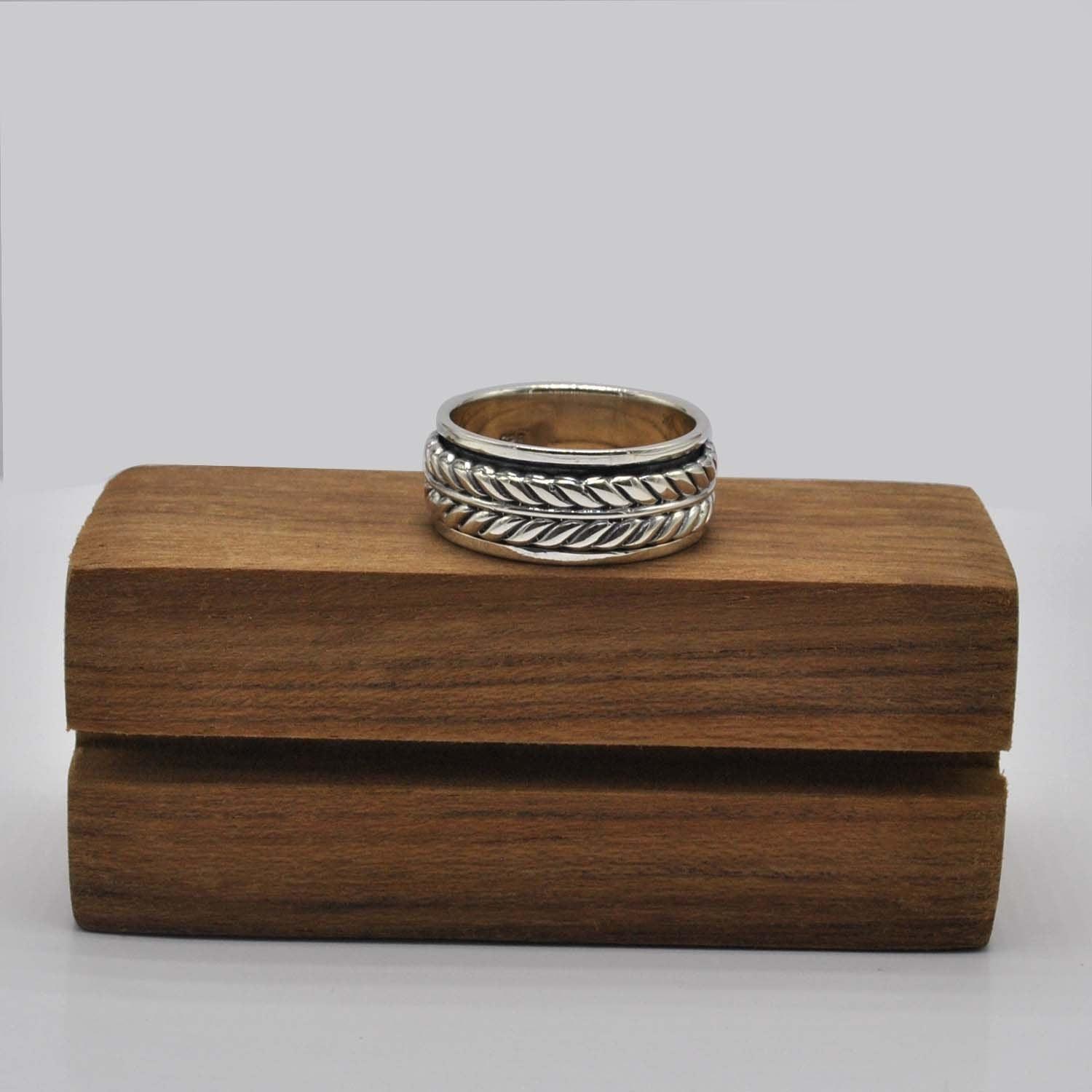 Silver Braided Band Ring Size 10 - Kanish