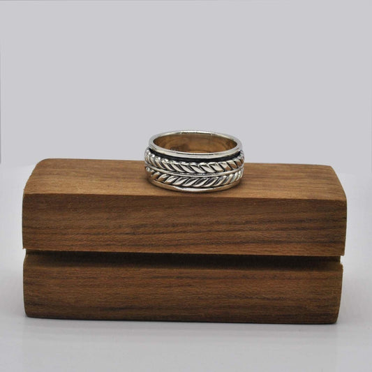 Silver Braided Band Ring Size 10 - Kanish