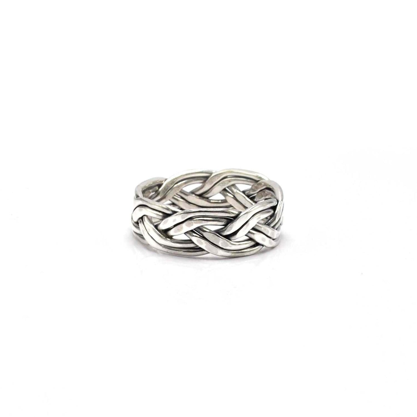 Silver Woven Ring Size 12 - Kanish