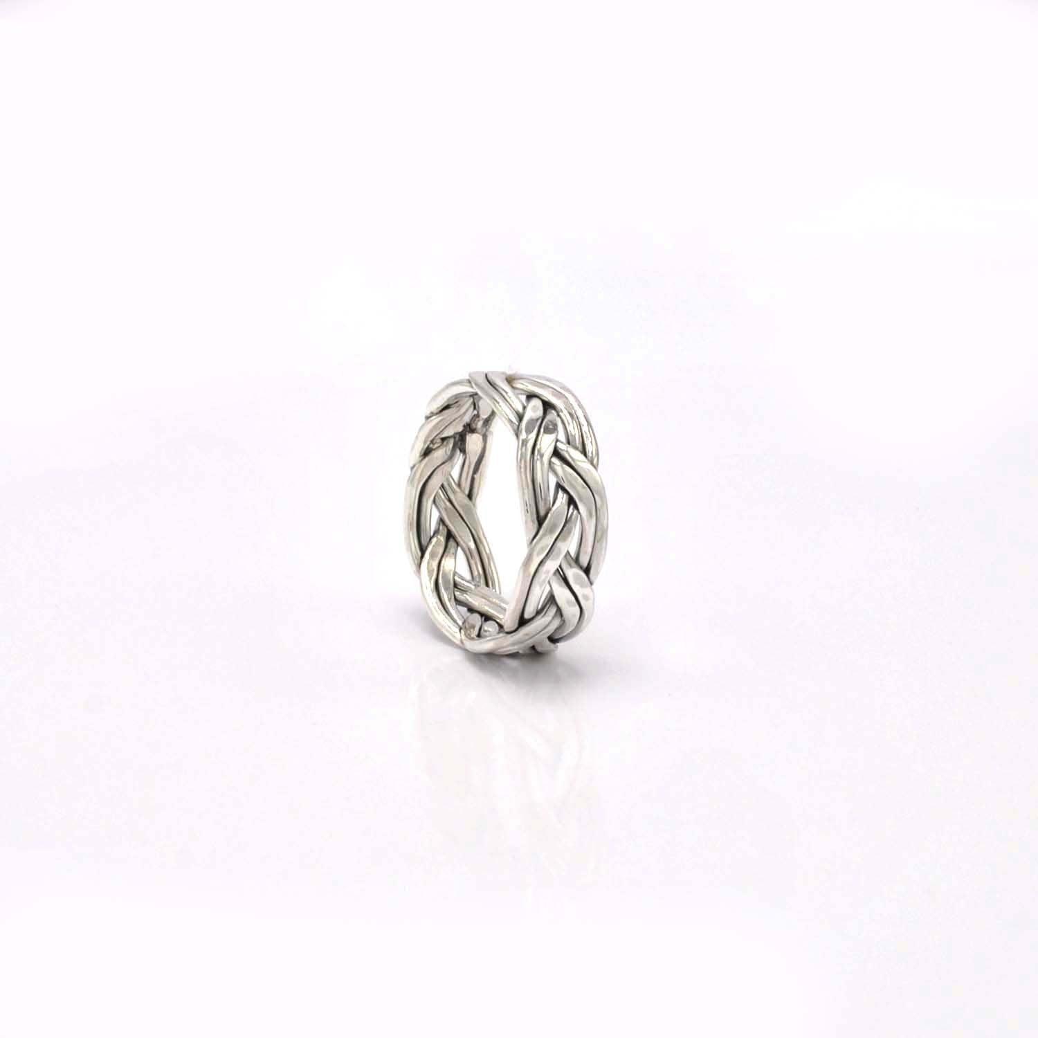Silver Woven Ring Size 12 Kanish