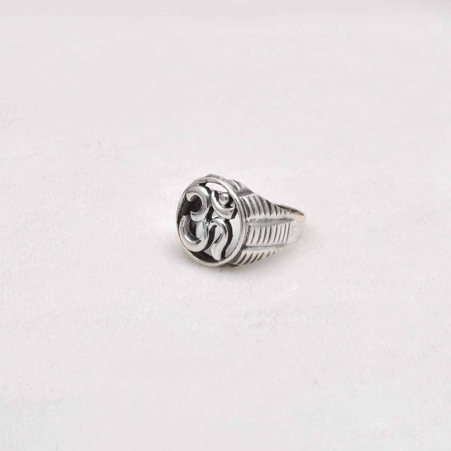 Silver Om Ring Size 10 Spiritual Jewelry Kanish