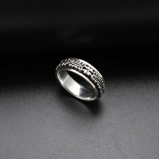 Spinner ring Sterling Silver Size 14 - Kanish