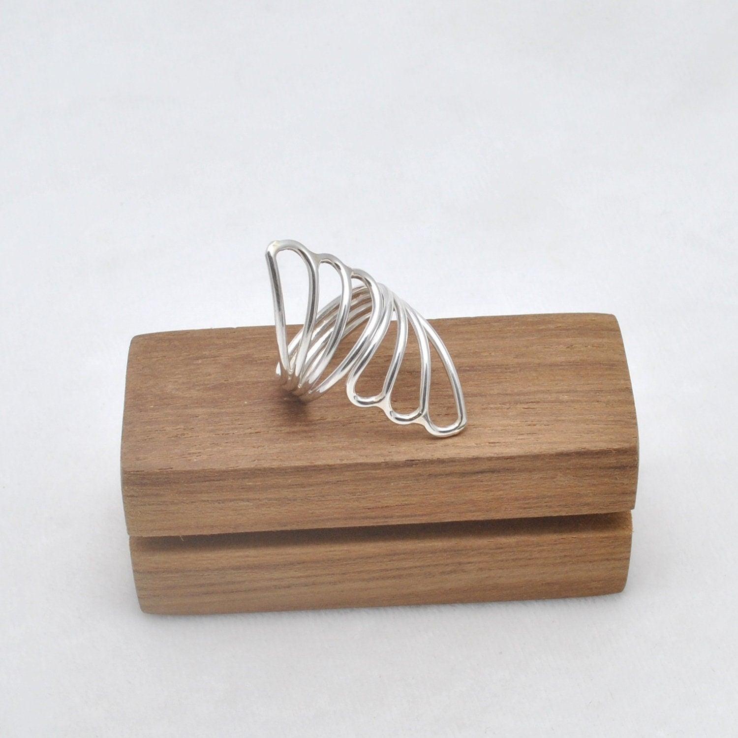 Bypass Silver Arthritis Ring Size 8 Kanish