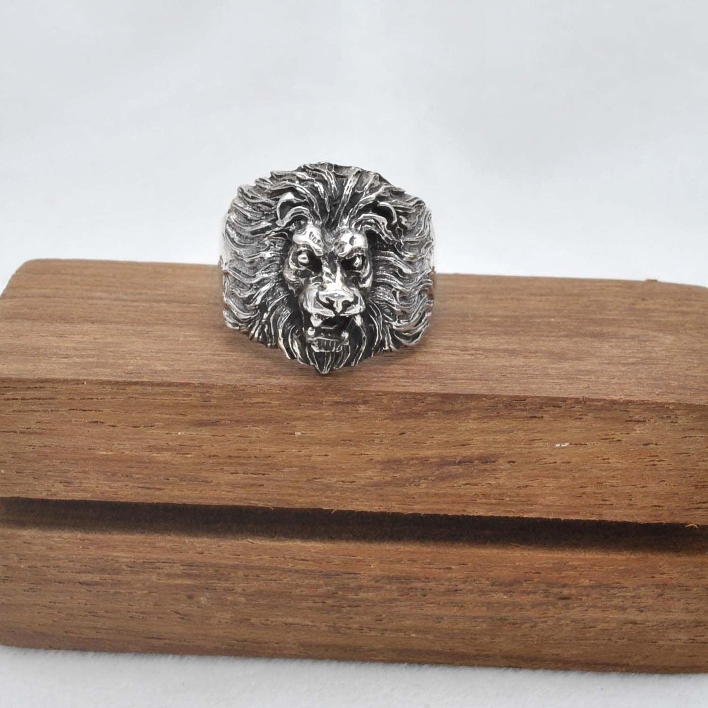 Roaring Lion Silver Ring Size 10 Kanish