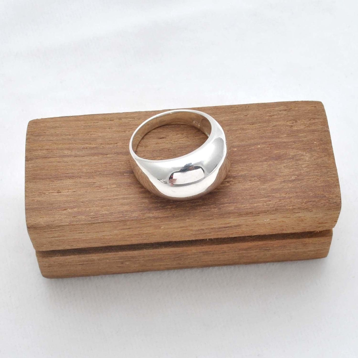 Dome Sterling Silver Ring Size 9 - Kanish