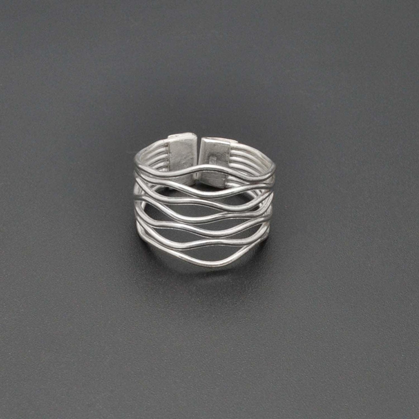 925 Sterling Silver Women Band Ring Size 9 Kanish