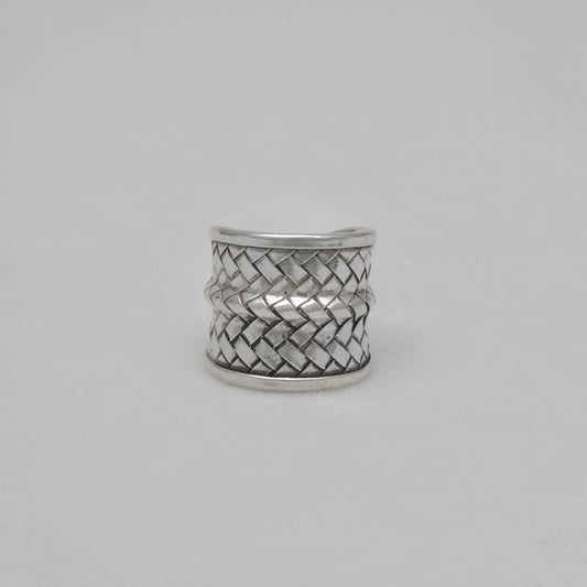 Sterling Silver Braided Ring Size 10 Weave Jewelry - Kanish