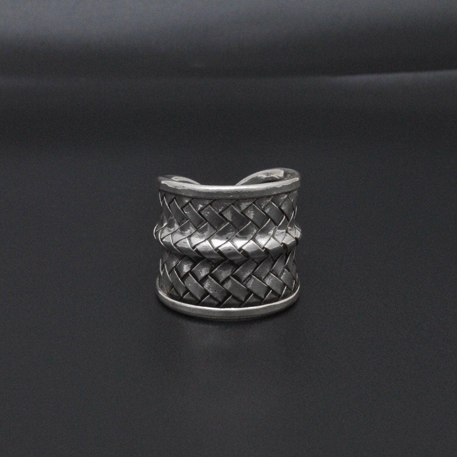 Sterling Silver Braided Ring Size 10 Weave Jewelry Kanish