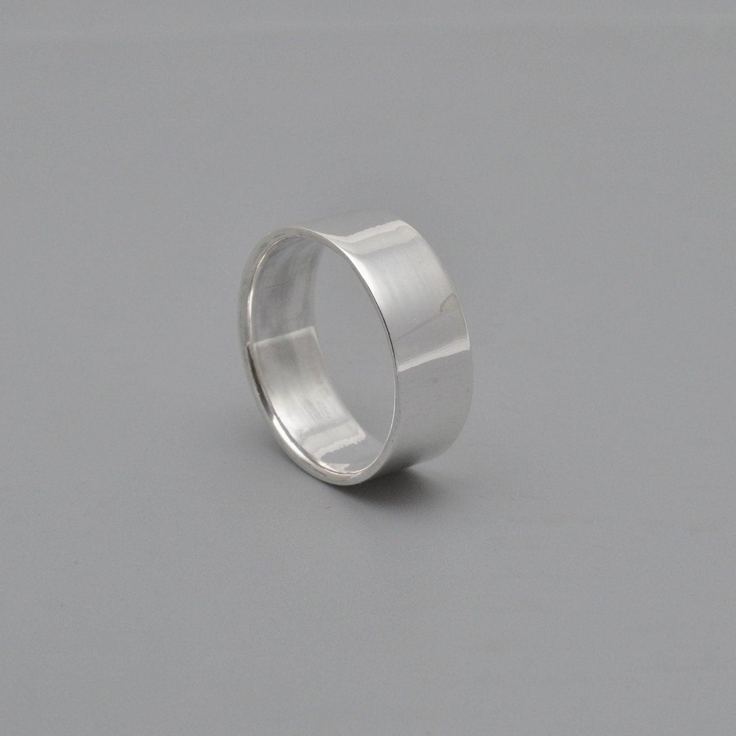 Plain Sterling Silver Band Ring Size 9 Kanish