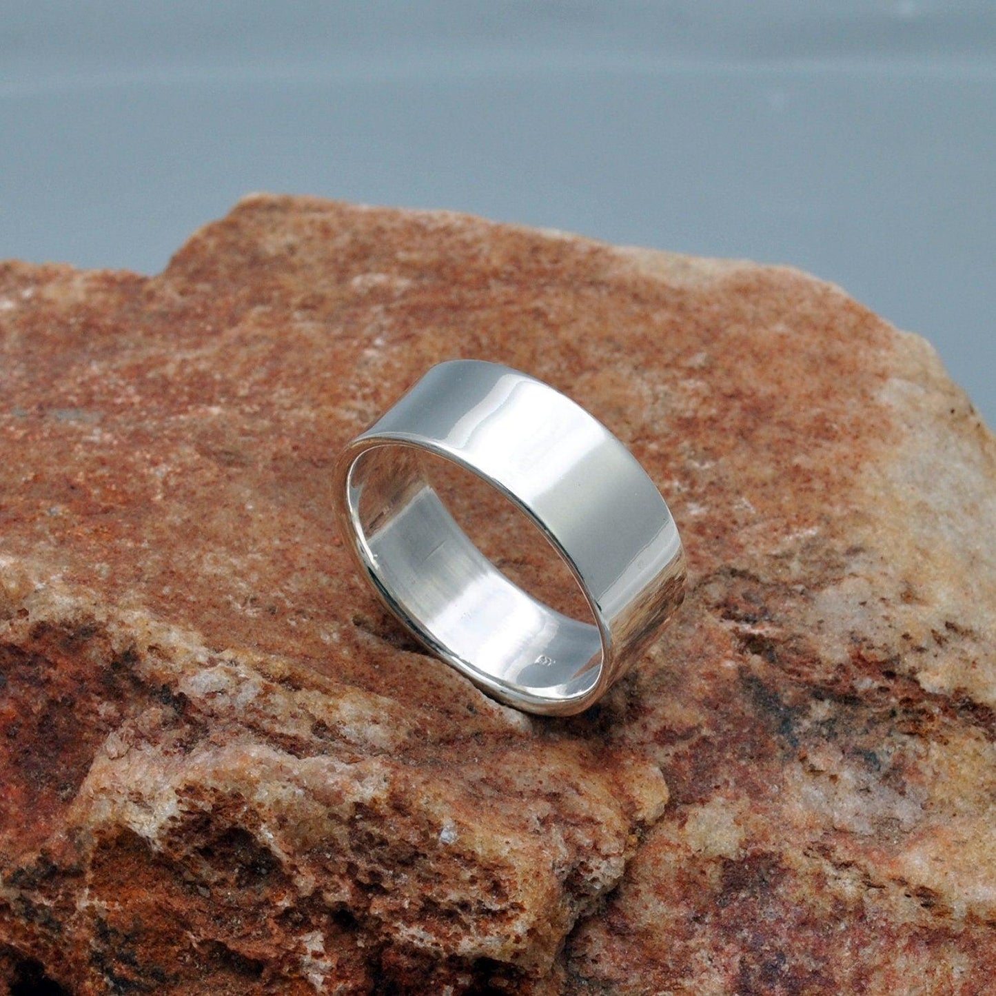 Plain Sterling Silver Band Ring Size 9 - Kanish