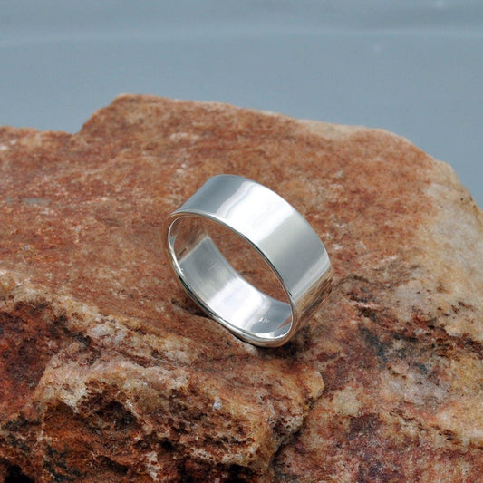 Plain Sterling Silver Band Ring Size 9 - Kanish