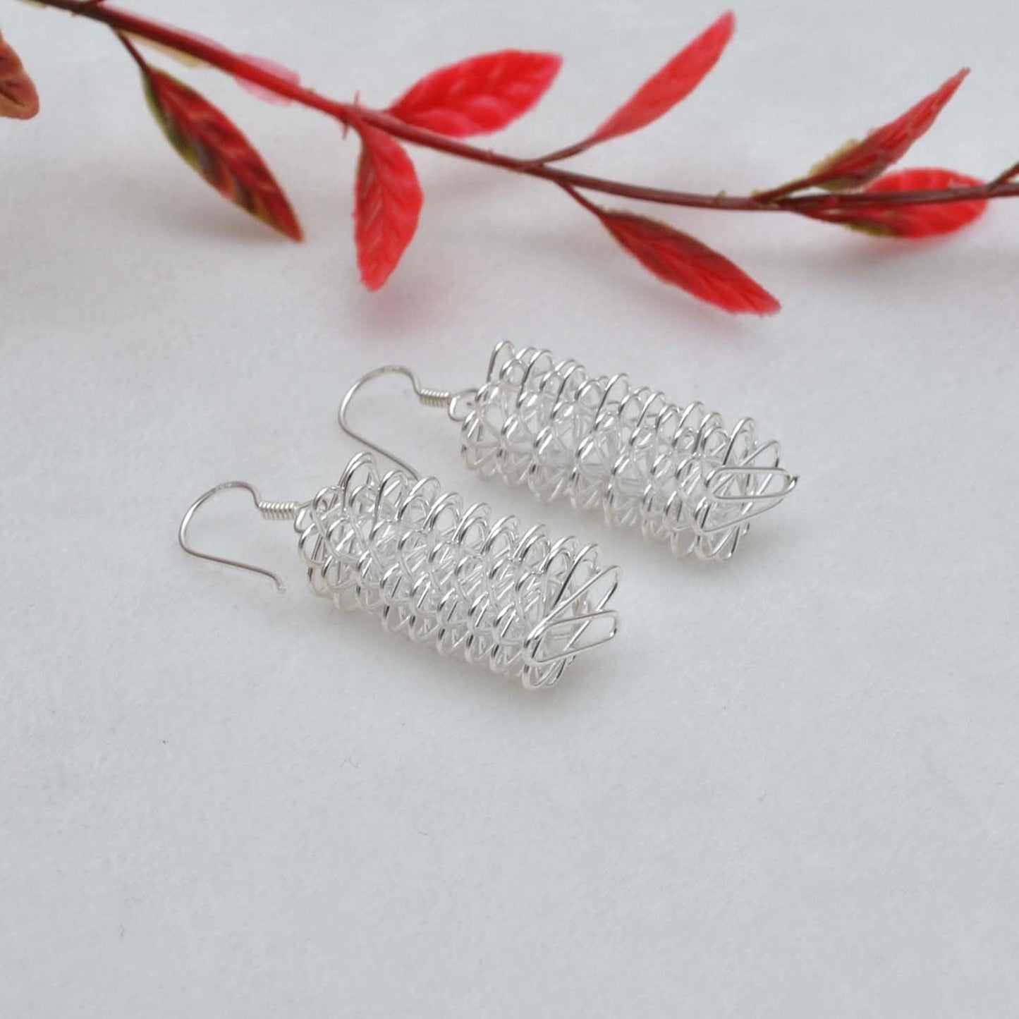 925 SILVER DAZZLING BOUNCY EARRINGS Kanish