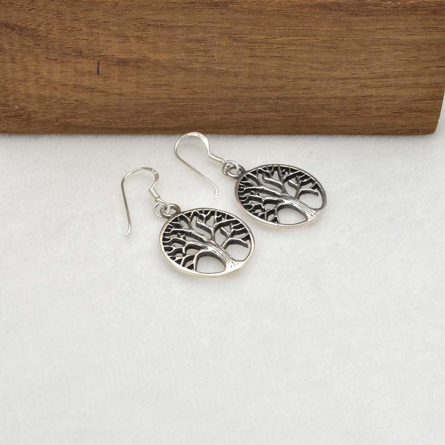 Tree of life silver Dangle Earring Kanish