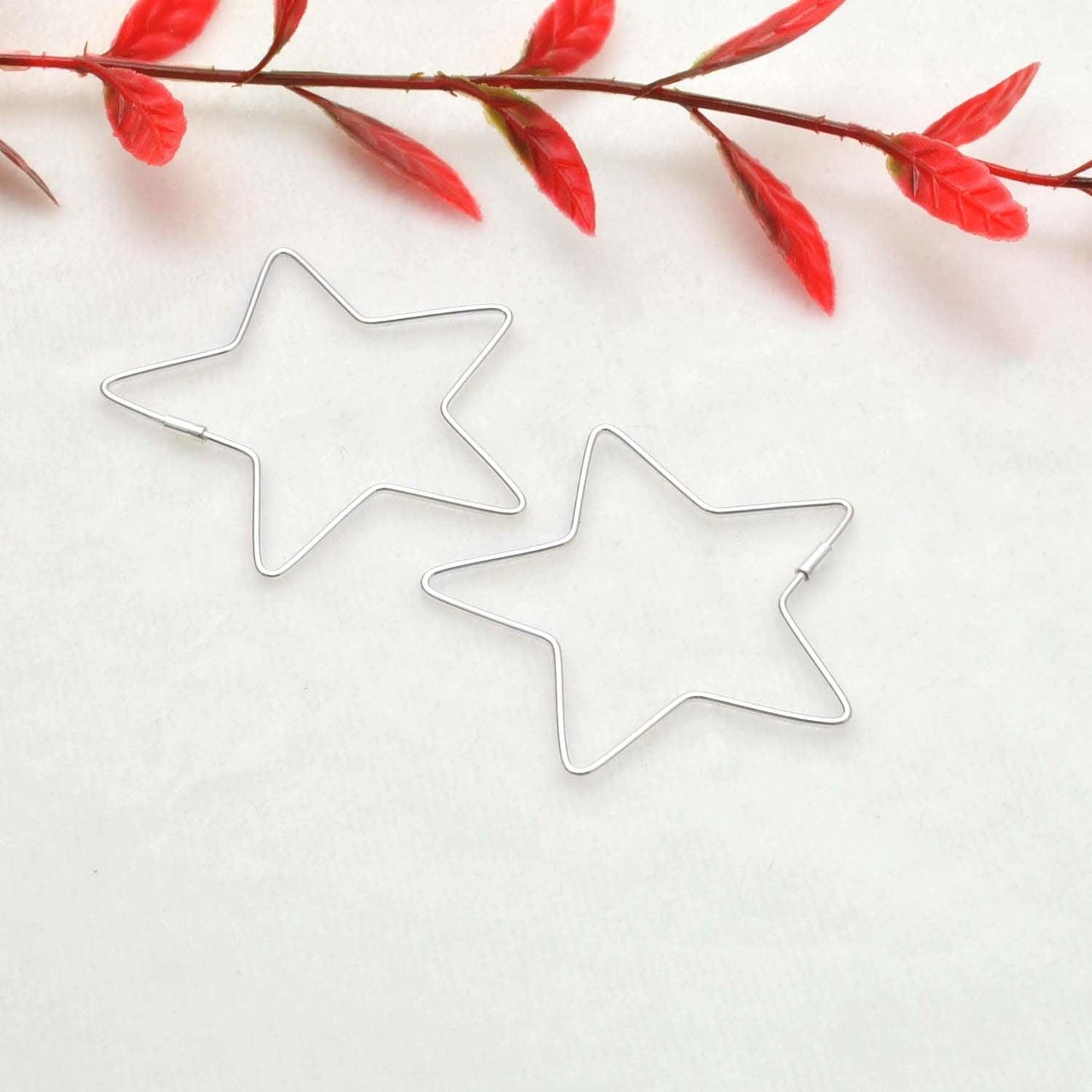 Star Minimalist Sliver Dainty Ear Clips Earrings - Kanish