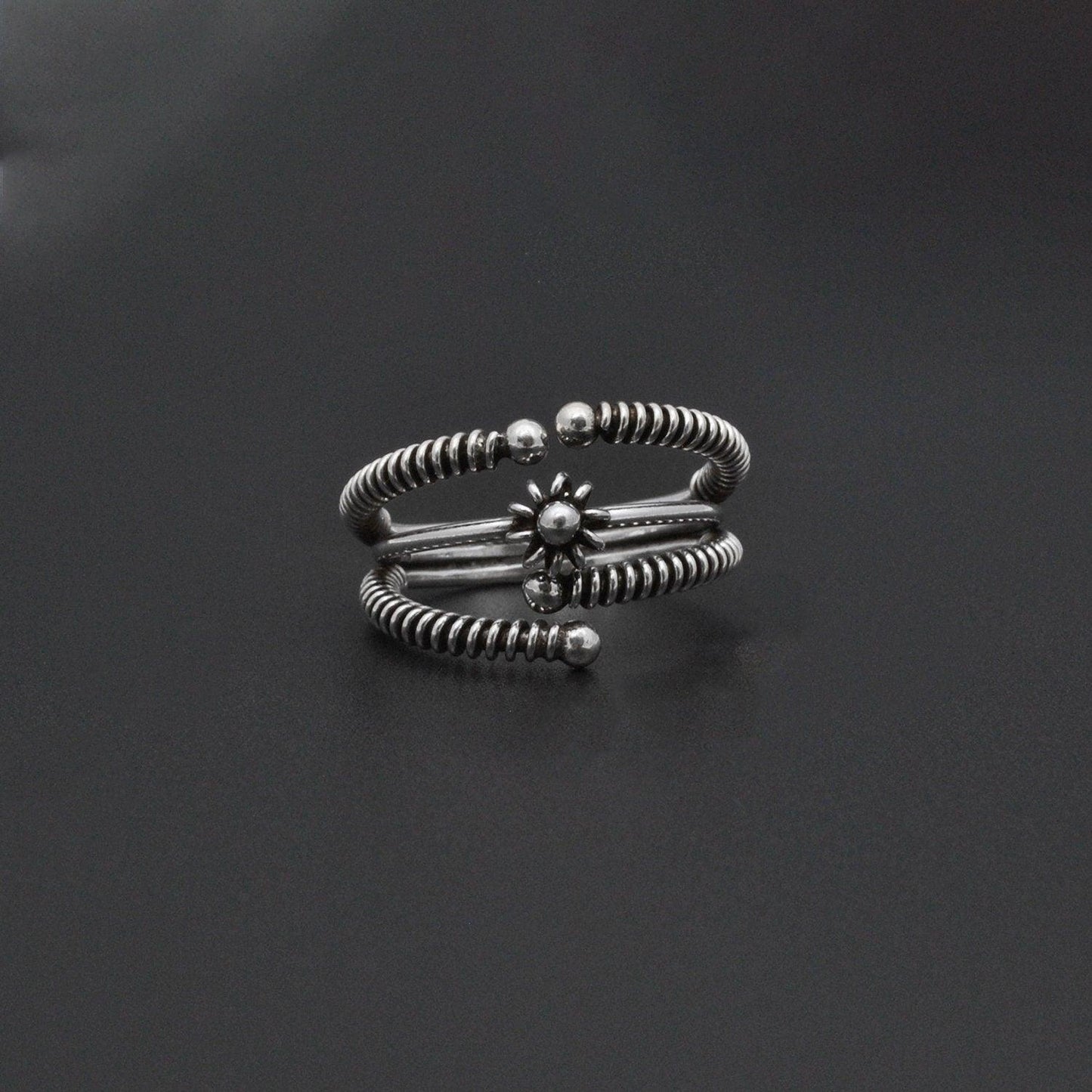 Boho Hippie Silver Ring Size 9 Christmas Gift Kanish