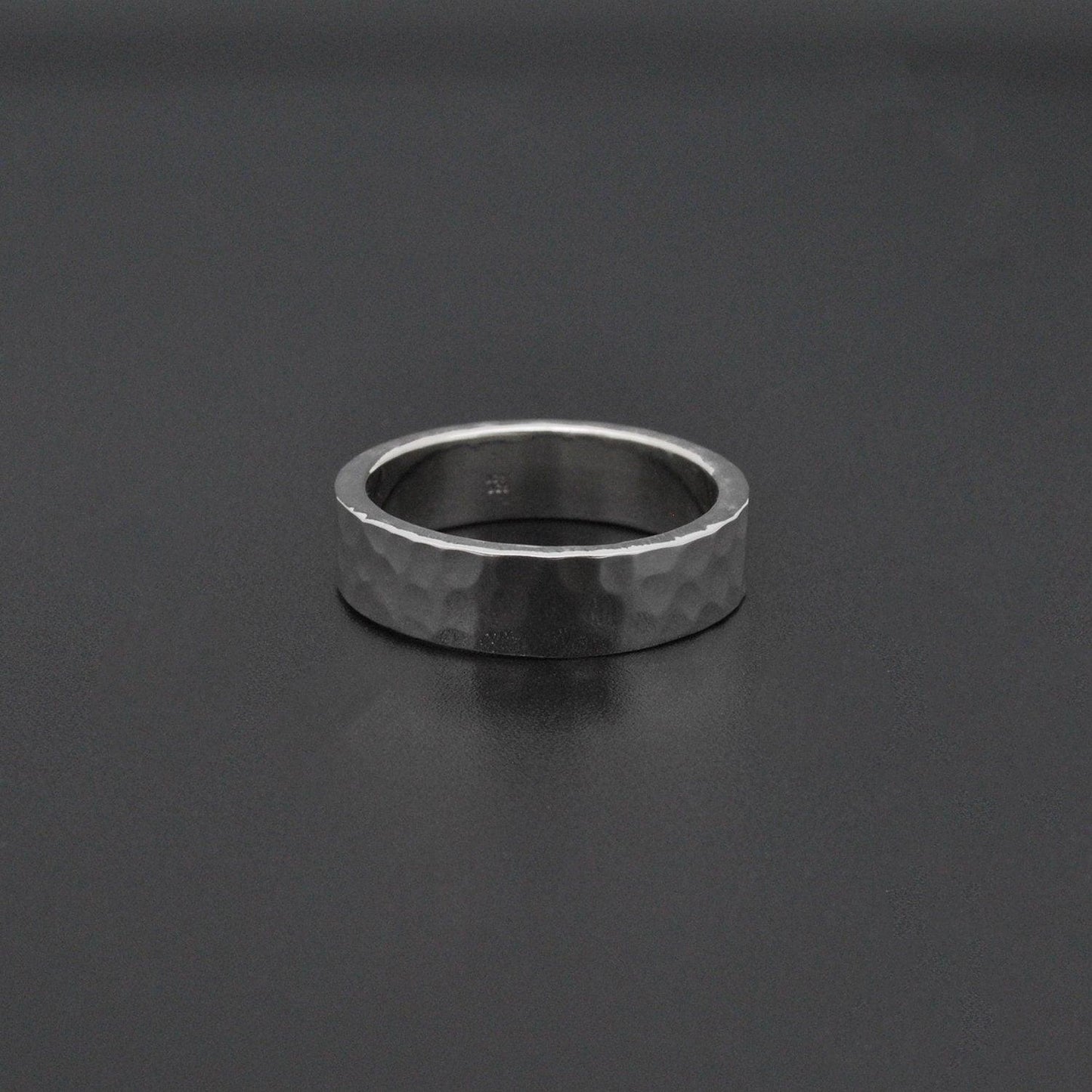 Hammered band Sterling silver ring size 6,9,10 Kanish