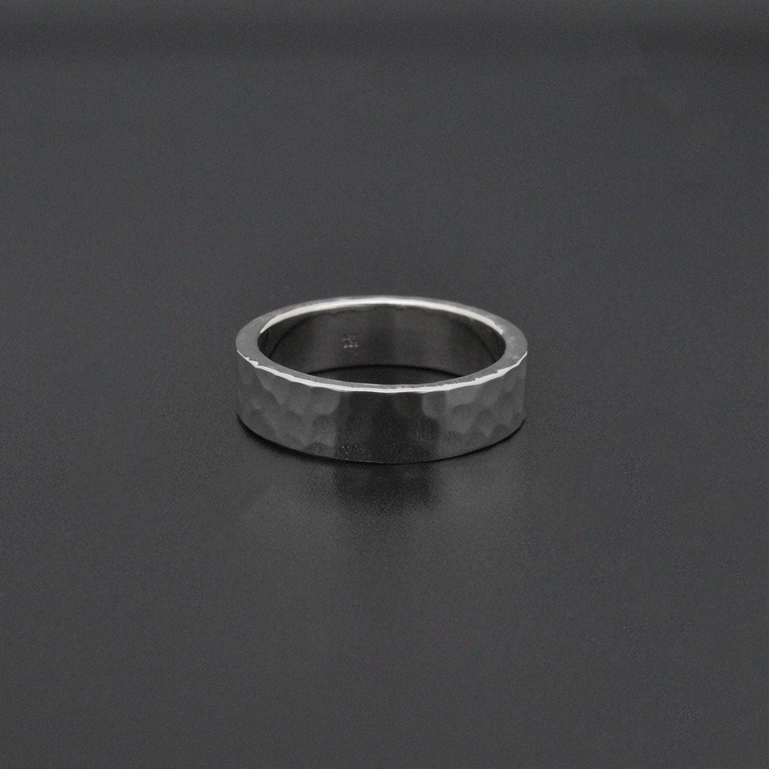 Hammered band Sterling silver ring size 6,9,10 Kanish