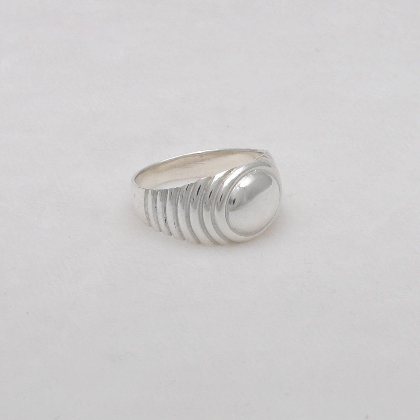 Sterling Silver Signet Men's Ring Size 10.5 Kanish