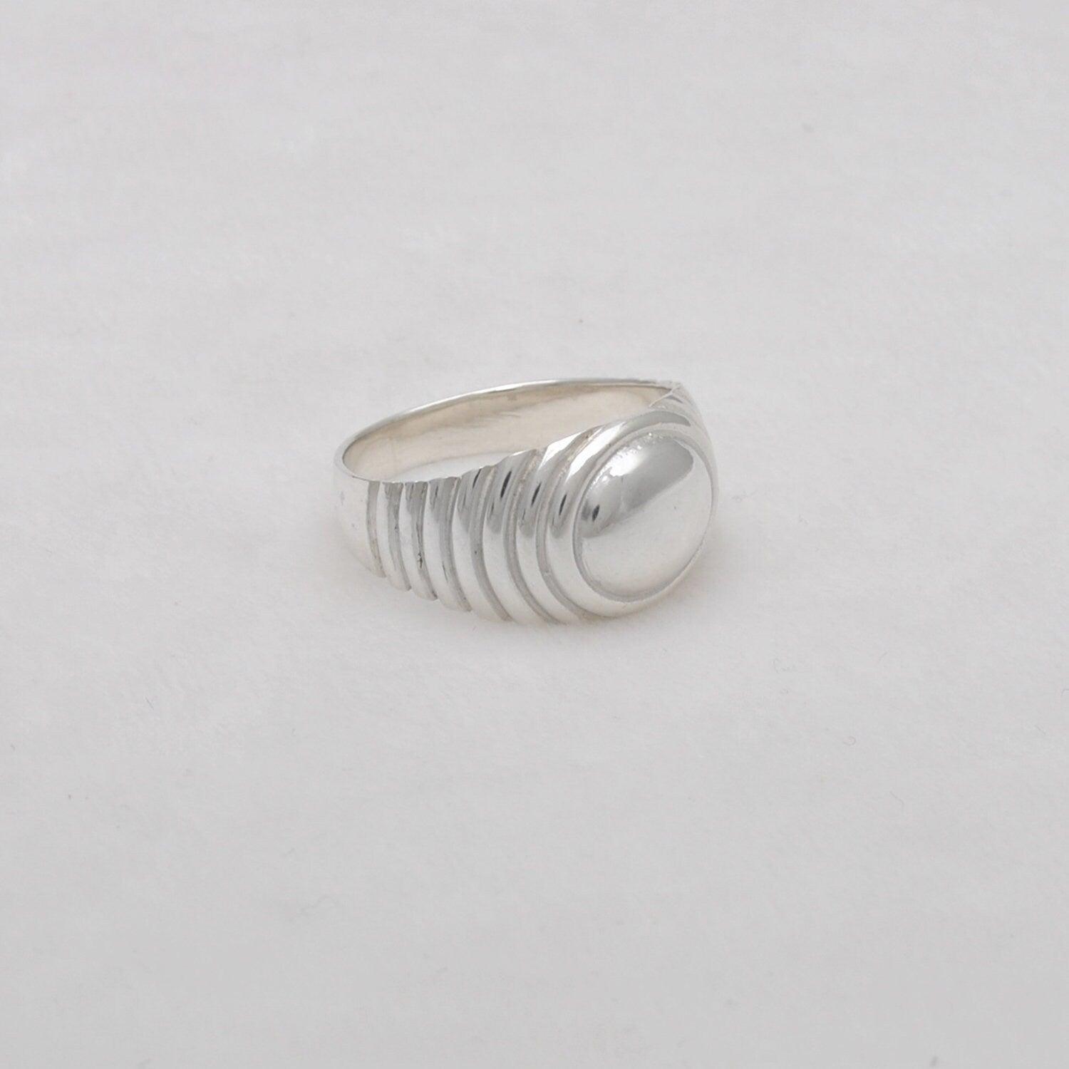 Sterling Silver Signet Men's Ring Size 10.5 Kanish