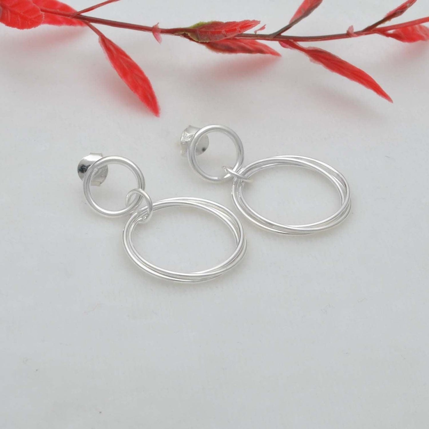 925 Silver Contemporary Stud Earring - Kanish
