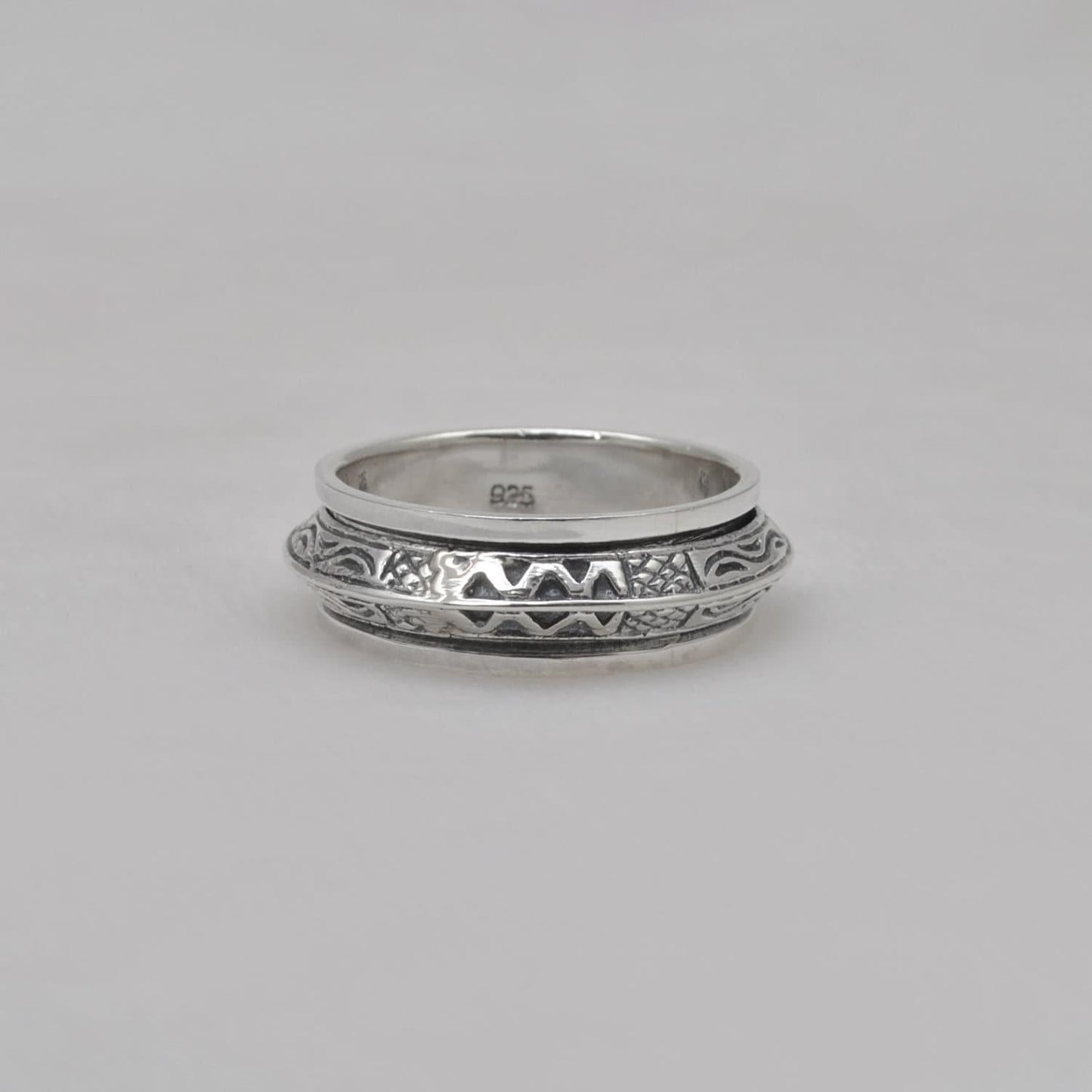 Vintage Navajo Sterling Silver Band Ring Size 11 - Kanish