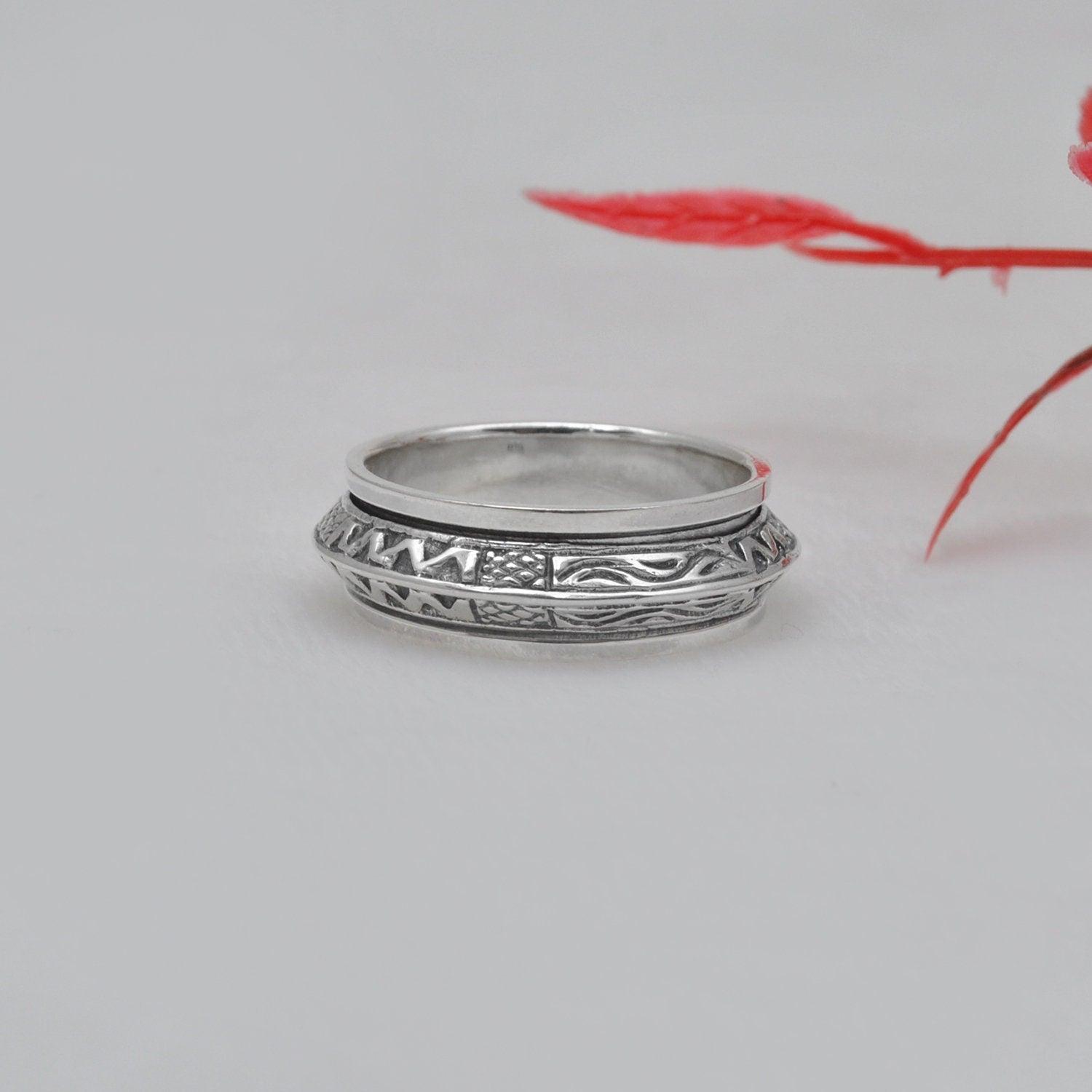 Vintage Navajo Sterling Silver Band Ring Size 11 Kanish