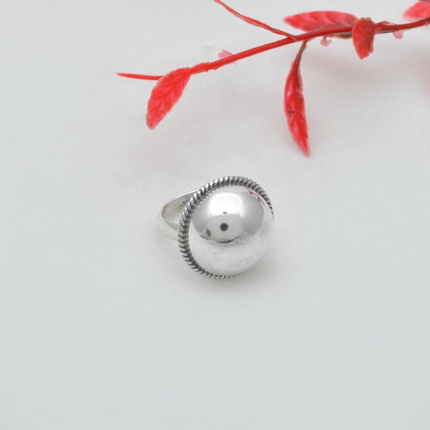 925 Silver Chunky Dome Ring Size 6 Kanish