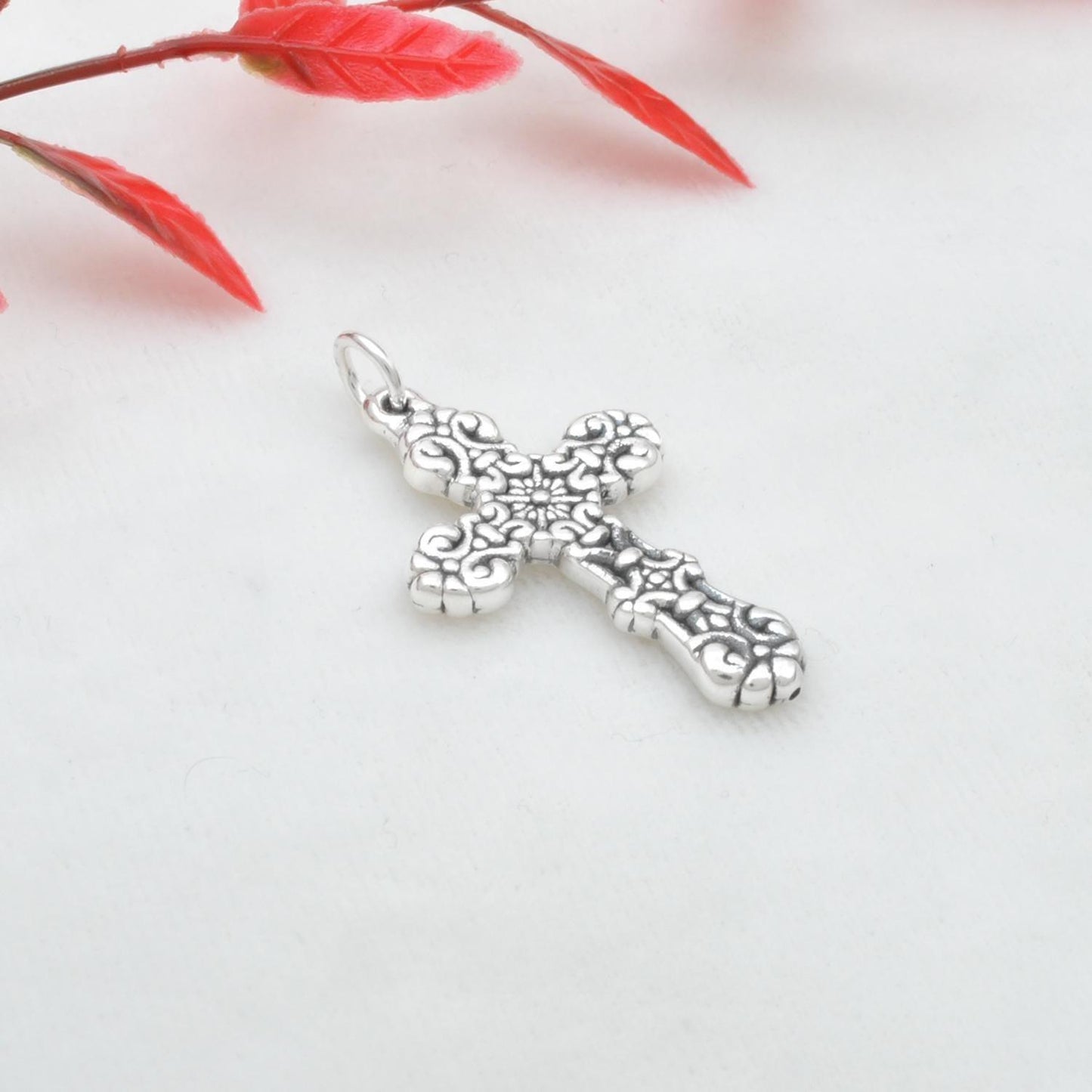 Sterling Silver Holy Cross Pendant - Christmas Gift Kanish