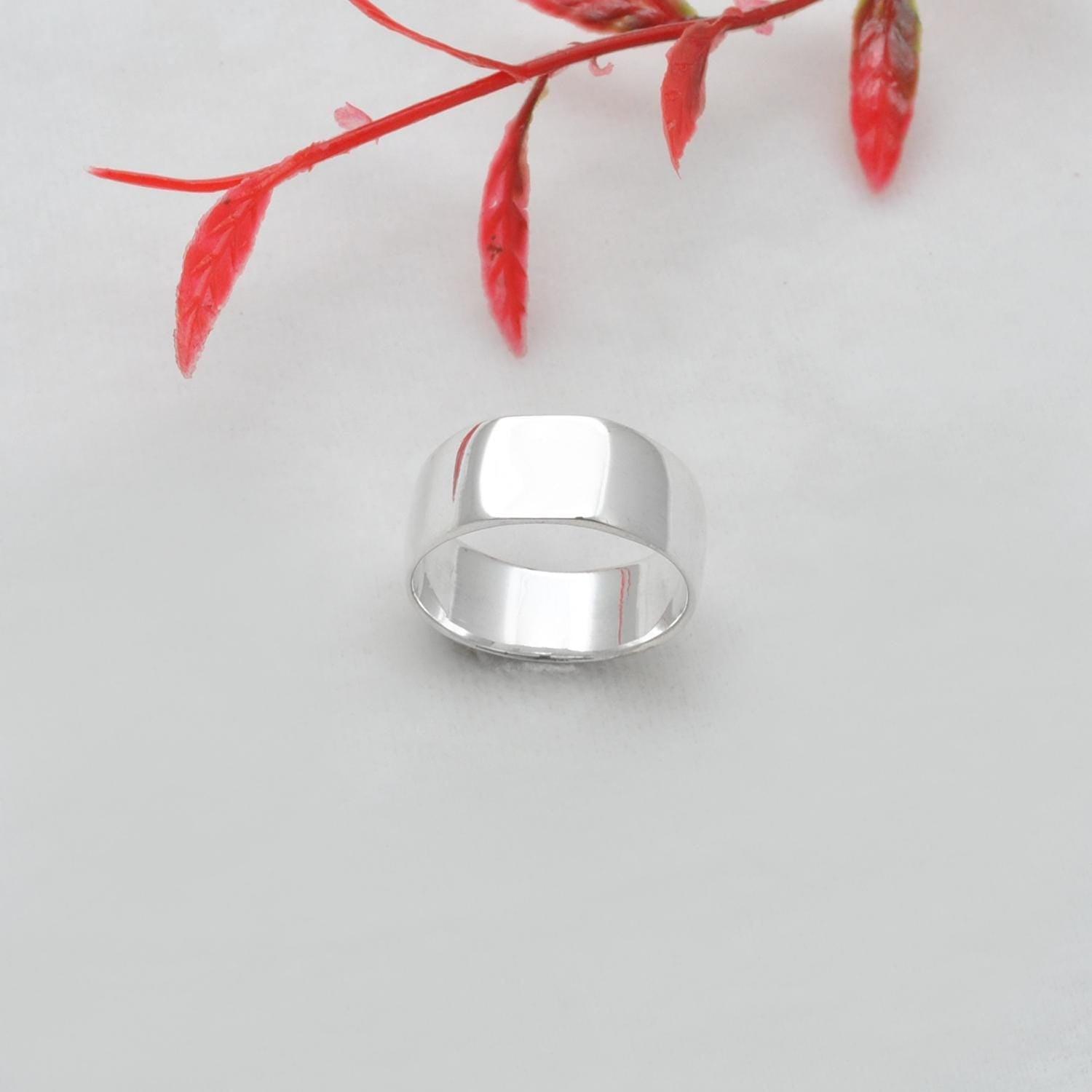 Silver Signet Ring Size 12 Christmas Gift - Kanish