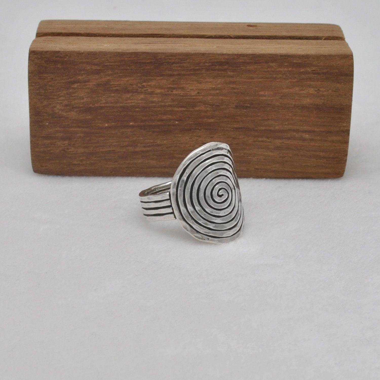 Chunky Sterling Silver Ring Size 10 Kanish