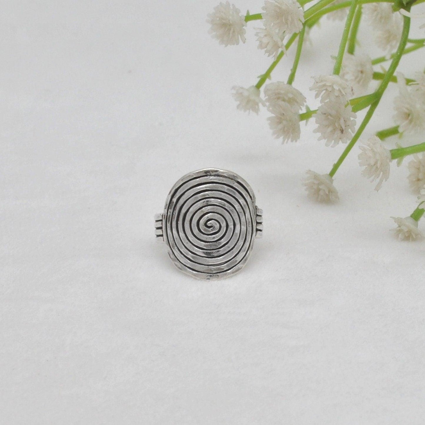 Chunky Sterling Silver Ring Size 10 Kanish