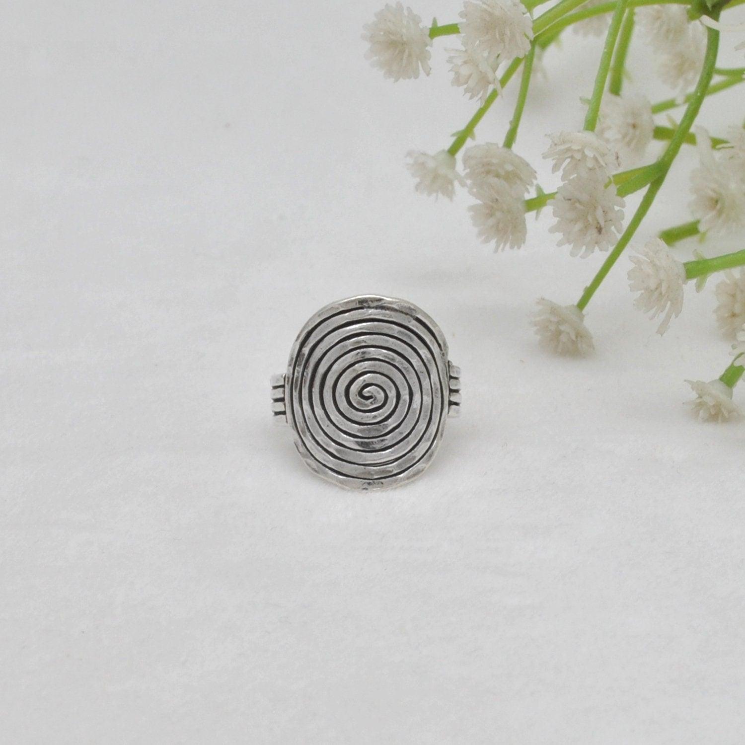 Chunky Sterling Silver Ring Size 10 Kanish