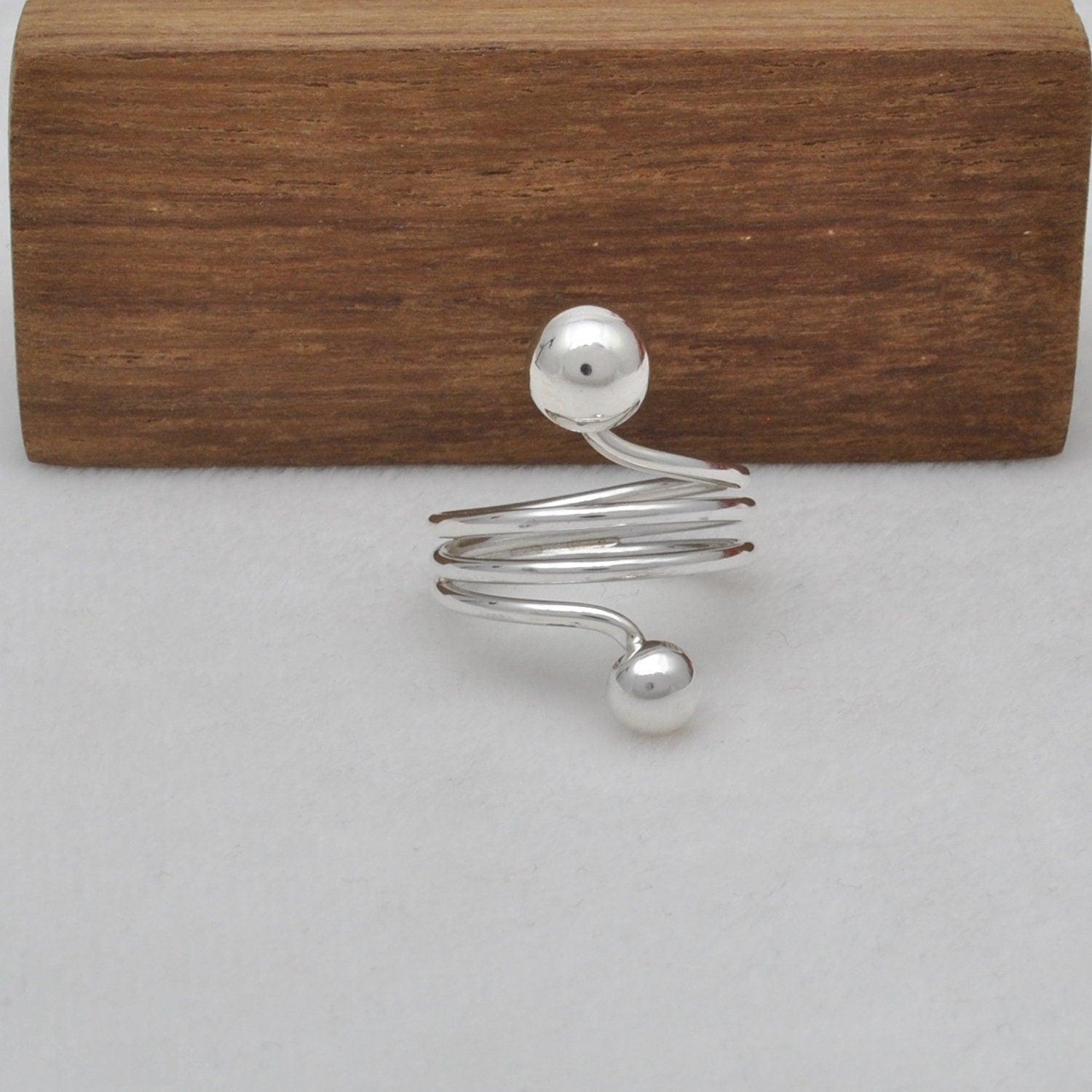 925 Sterling Silver Women Statement Ring Size 8 Kanish